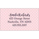 Blue Watercolor Roses Luggage Tags Image 2 of 3